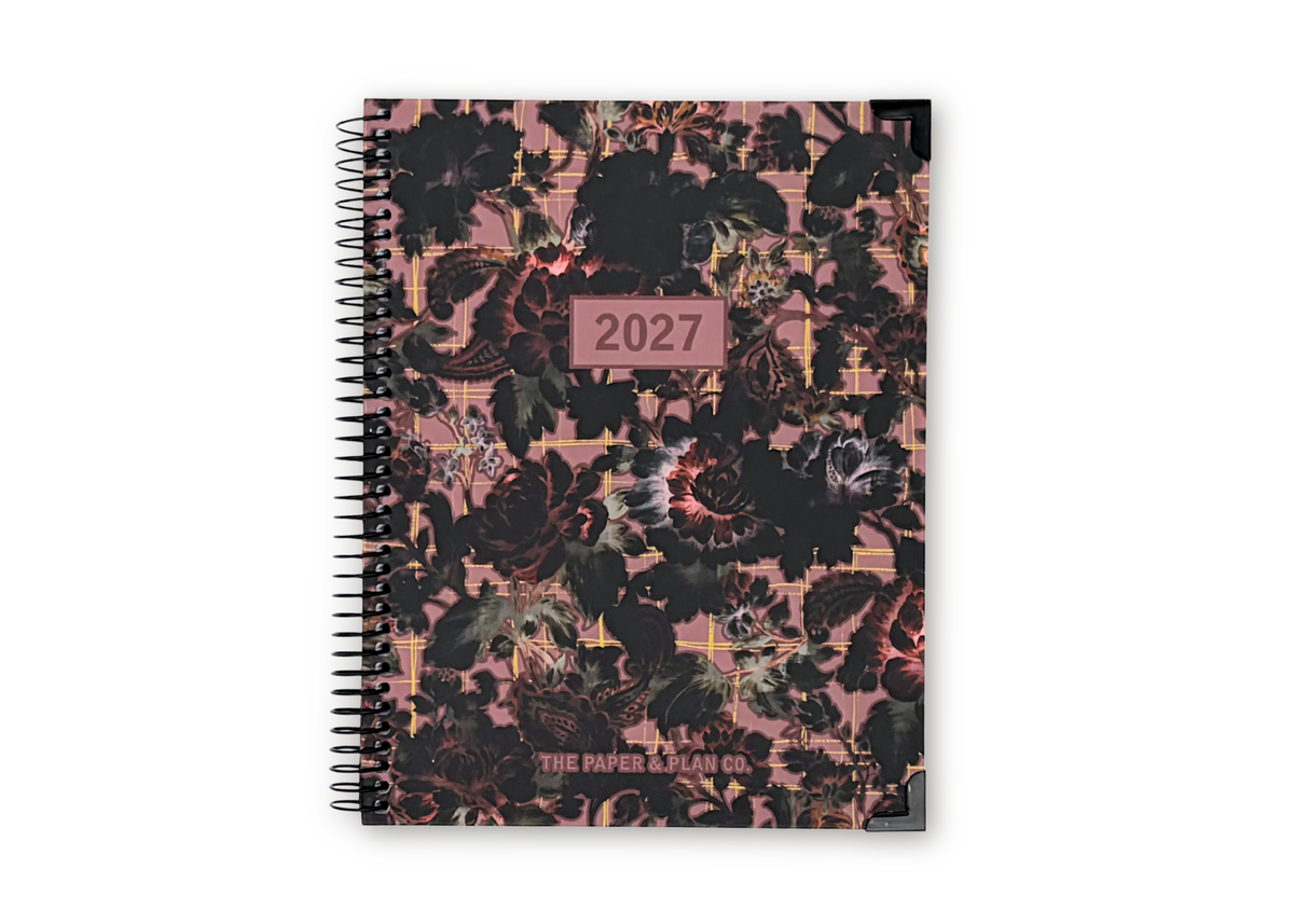 2027 Velvet Floral Weekly Planner Basic Bundle