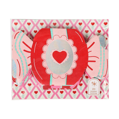 Sweetheart Candy Shaped Napkins (20 count)