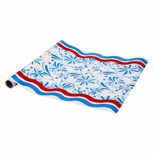 Star Spangled Spark Paper Table Runner (25 ft, cut to fit) Otarealm