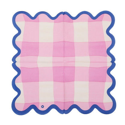 Colorwave Gingham Cocktail Napkins (20 ct, 5 colors)