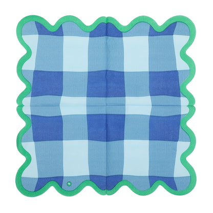 Colorwave Gingham Cocktail Napkins (20 ct, 5 colors)