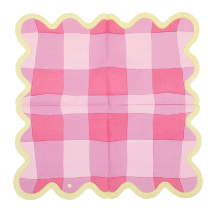 Colorwave Gingham Cocktail Napkins (20 ct, 5 colors)
