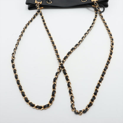 Chanel Lambskin Black Quilted Shoulder Bag 0 Series #3752