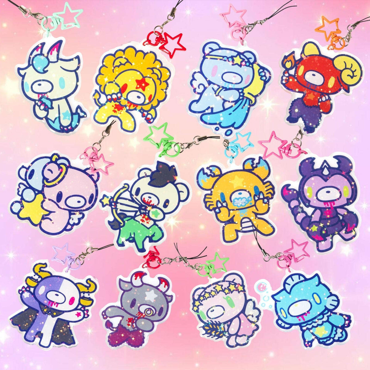 Gloomy Bear Zodiac Keychains Otarealm