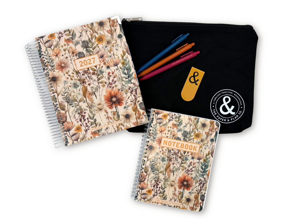 2027 Wildflower Daily Planner Premium Bundle
