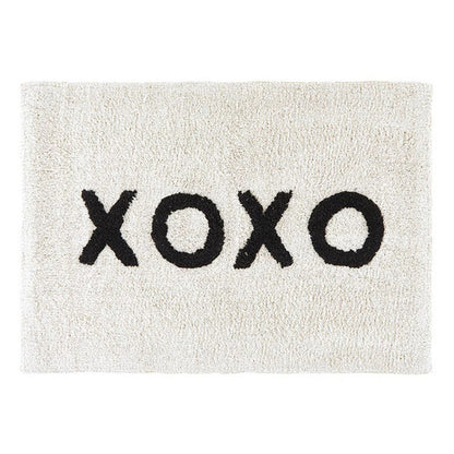 XOXO Bath Mat | Soft Cotton Indoor Rug | 20" x 30"