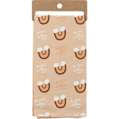 Your Rainbows Are Coming Dish Cloth Towel | Sympathy, Housewarming, or Graduation Gift