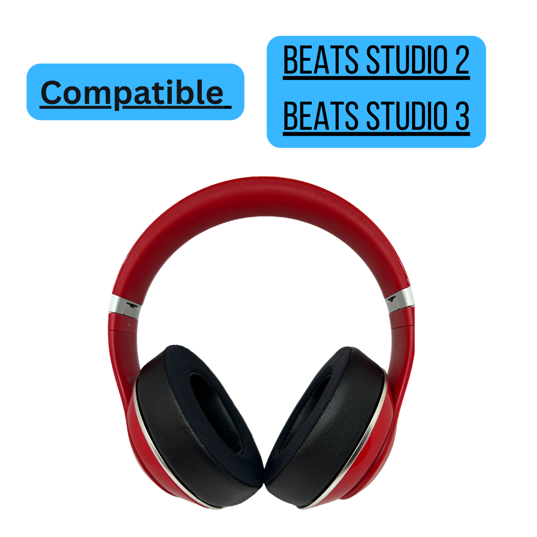 CS Cooling Gel Ear Pad Cushions for Beats Studio 2 | 3 Headphones Black