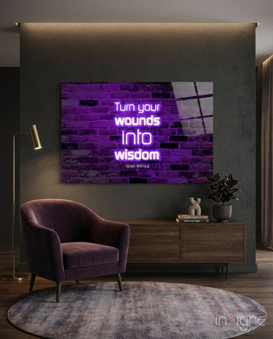 Words Of Wisdom Glass Wall Art