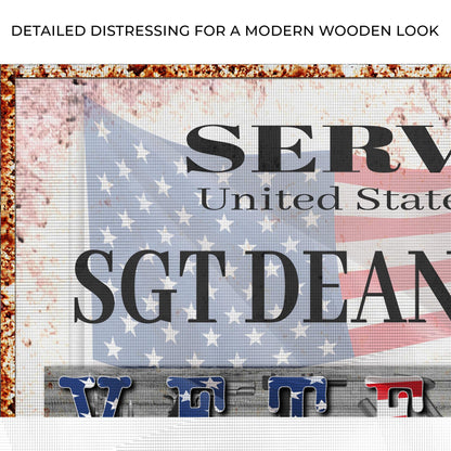 Thank You For Your Service Veterans Sign