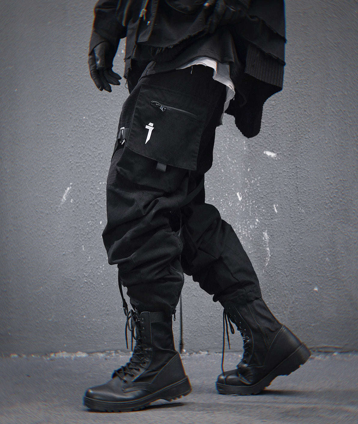HiP46 Black NX Cargo Pants Otarealm