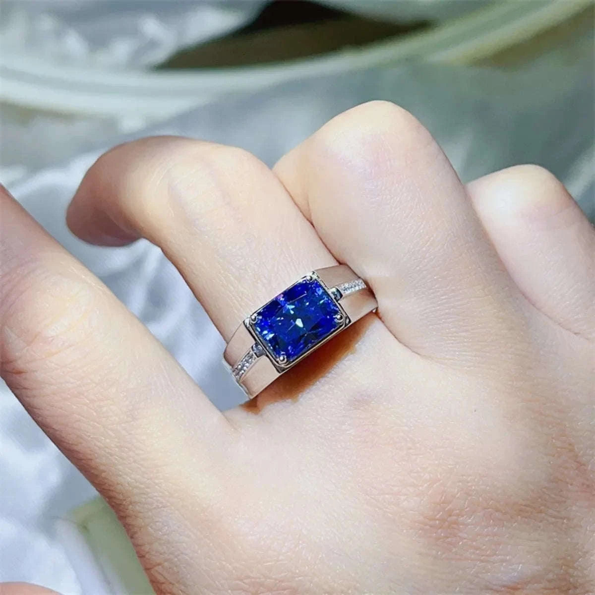 2 Carat Moissanite 925 Sterling Silver Ring Otarealm