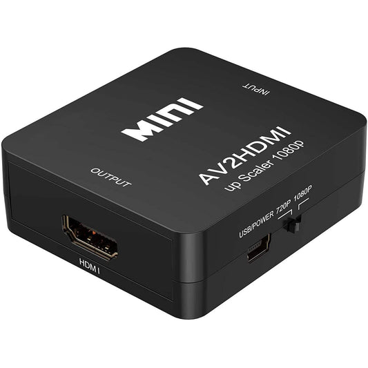 ABLEWE 1080P Mini RCA Composite CVBS Video Audio Converter Adapter Otarealm