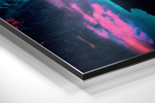 Cyberpunk Brushed Aluminum Dibond Wall Art