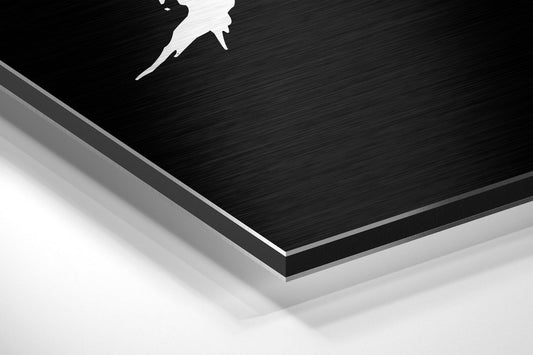 Black Brush Get Shit Done Brushed Aluminum Dibond Wall Art