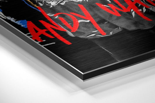Boxing Duo Graffiti Brushed Aluminum Dibond Wall Art