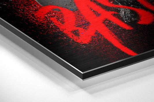 Boxers Red Crown Collage Brushed Aluminum Dibond Wall Art