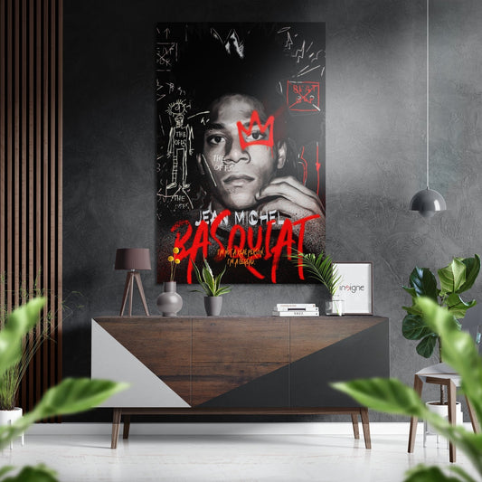 Young Artist Red Crown Brushed Aluminum Dibond Wall Art