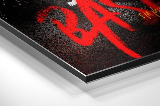 Young Artist Red Crown Brushed Aluminum Dibond Wall Art