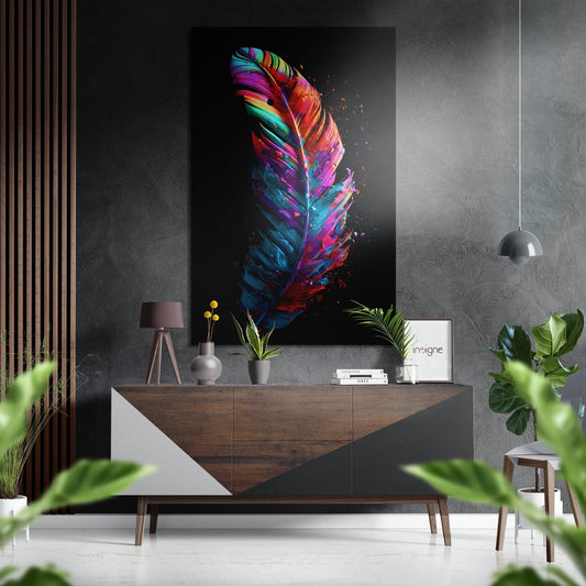 Feather Brushed Aluminum Dibond Wall Art