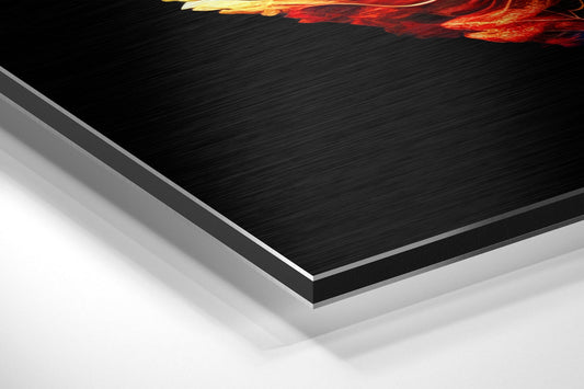 Leaf Brushed Aluminum Dibond Wall Art