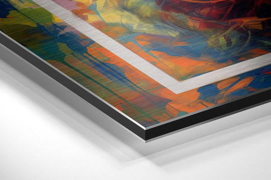 Auburn Hair Gumball Woman Brushed Aluminum Dibond Wall Art