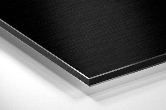 Black Minimalist Quote Keep It Simple Brushed Aluminum Dibond Wall Art