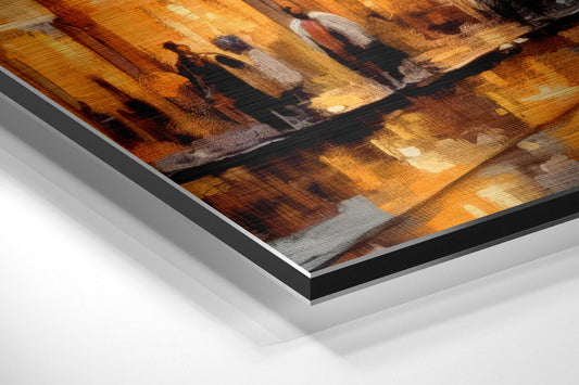 Tram Brushed Aluminum Dibond Wall Art
