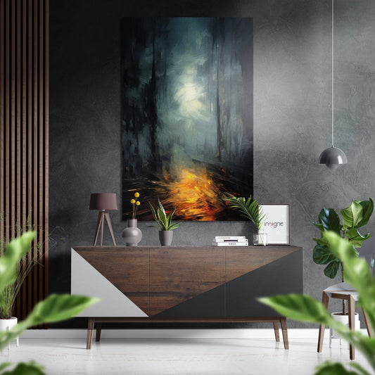 Darkness Brushed Aluminum Dibond Wall Art