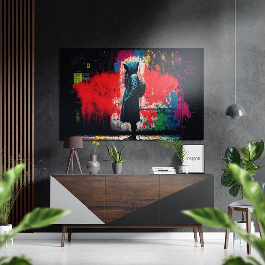 Confrontation Brushed Aluminum Dibond Wall Art