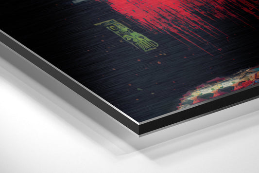 Confrontation Brushed Aluminum Dibond Wall Art