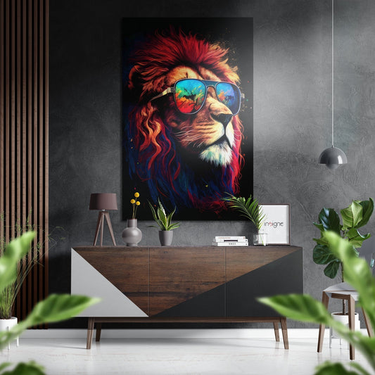 Life on my Glasses Brushed Aluminum Dibond Wall Art