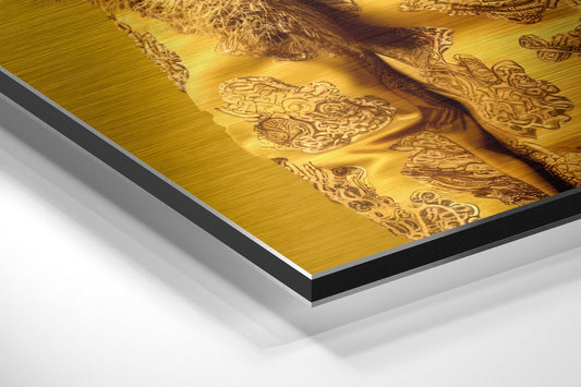 Lion Prince Brushed Aluminum Dibond Wall Art