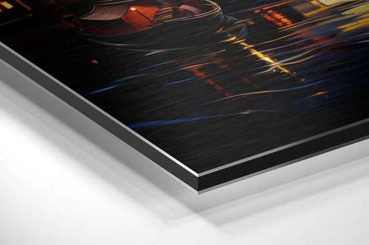 Moon Light Brushed Aluminum Dibond Wall Art