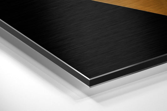 Pyramids Brushed Aluminum Dibond Wall Art