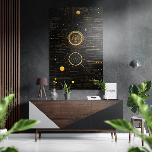 System Brushed Aluminum Dibond Wall Art