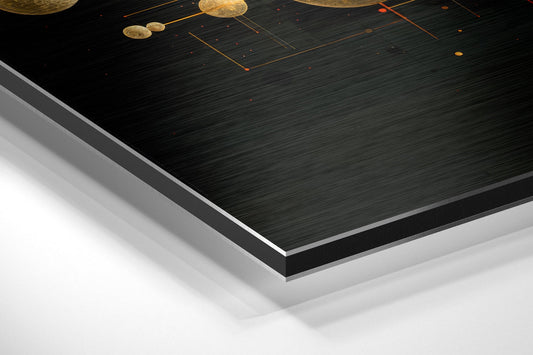 Spheres Brushed Aluminum Dibond Wall Art