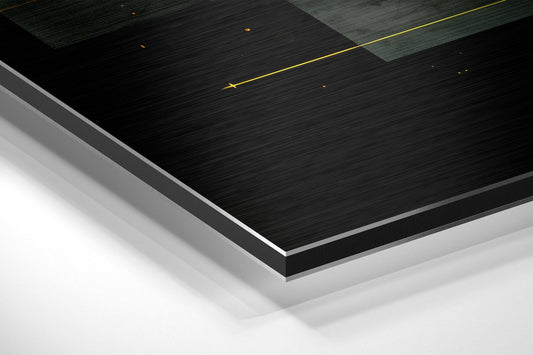 Space of Shapes Brushed Aluminum Dibond Wall Art