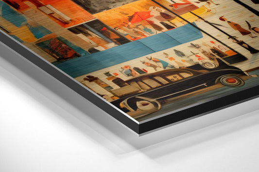 Paris Brushed Aluminum Dibond Wall Art