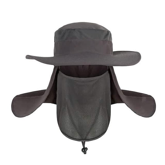 Adult Wide Brim Sun Hat with Neck Face Flap Cover Otarealm