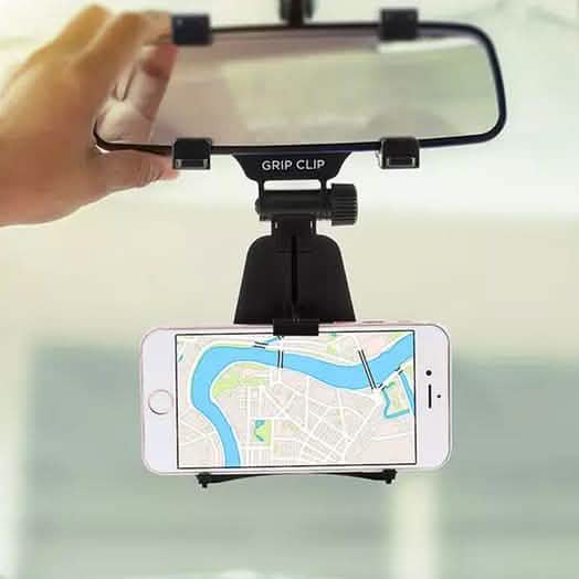 Aduro Grip-Clip Universal Rearview Mirror Phone Mount Otarealm