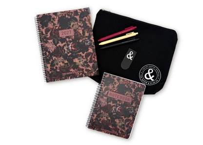 2027 Velvet Floral Weekly Planner Premium Bundle