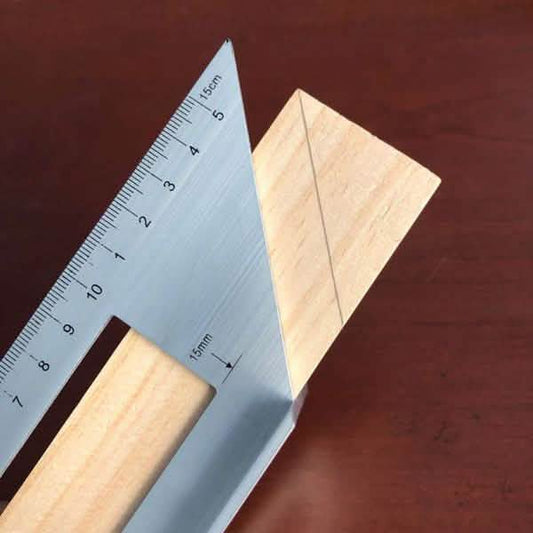 Aluminum Alloy Wooden Square Multifunction Ruler Otarealm