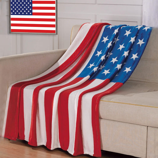 American Flag Ultra-Lush Oversized Throw Blanket Otarealm