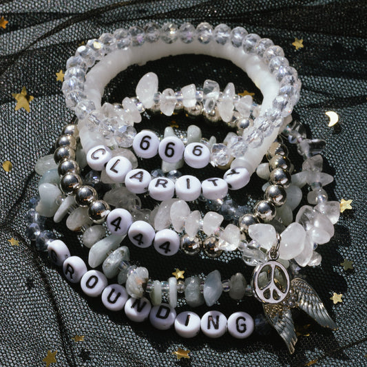 444 Angel Number Balance Bracelet  Set
