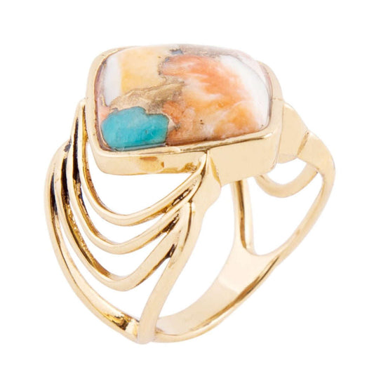 Arrows Blue Turquoise and Orange Spiny Oyster Matrix Golden Ring Otarealm