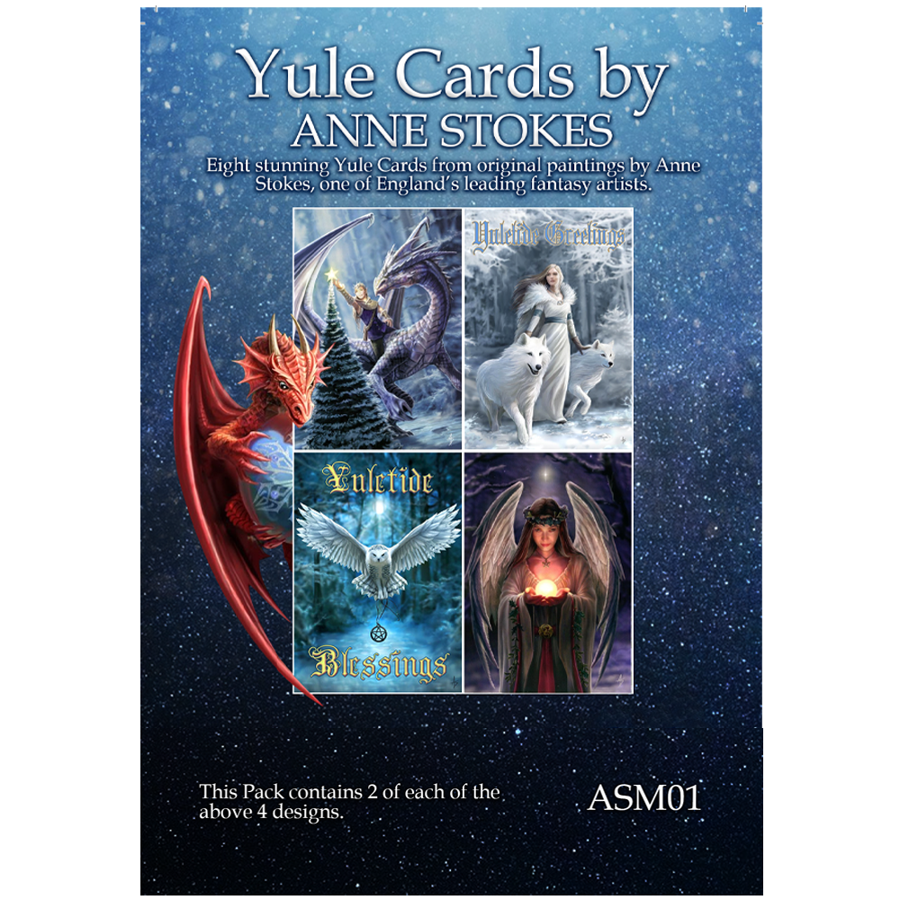 Anne Stokes Yule 8-Card Multipack Set v1