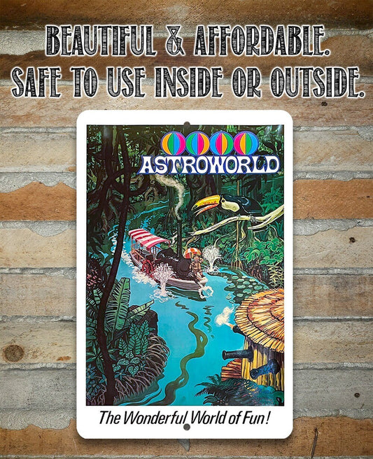 AstroWorld Park River of No Return - Metal Sign
