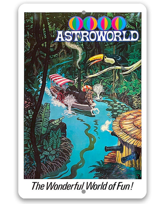 AstroWorld Park River of No Return - Metal Sign