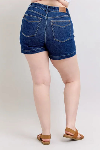 Judy Blue High Waist Tummy Control Denim Shorts (size M)